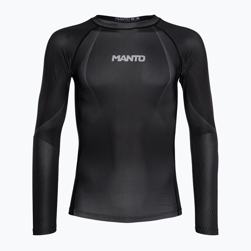 MANTO FLOW Herren Longsleeve Rashguard schwarz