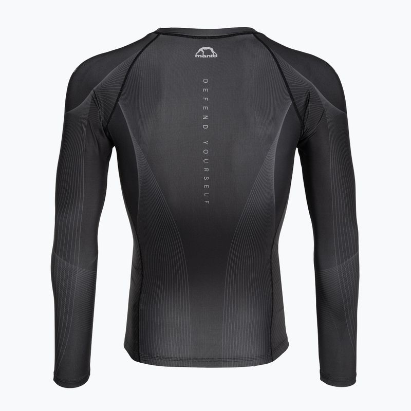 MANTO FLOW Herren Longsleeve Rashguard schwarz 2