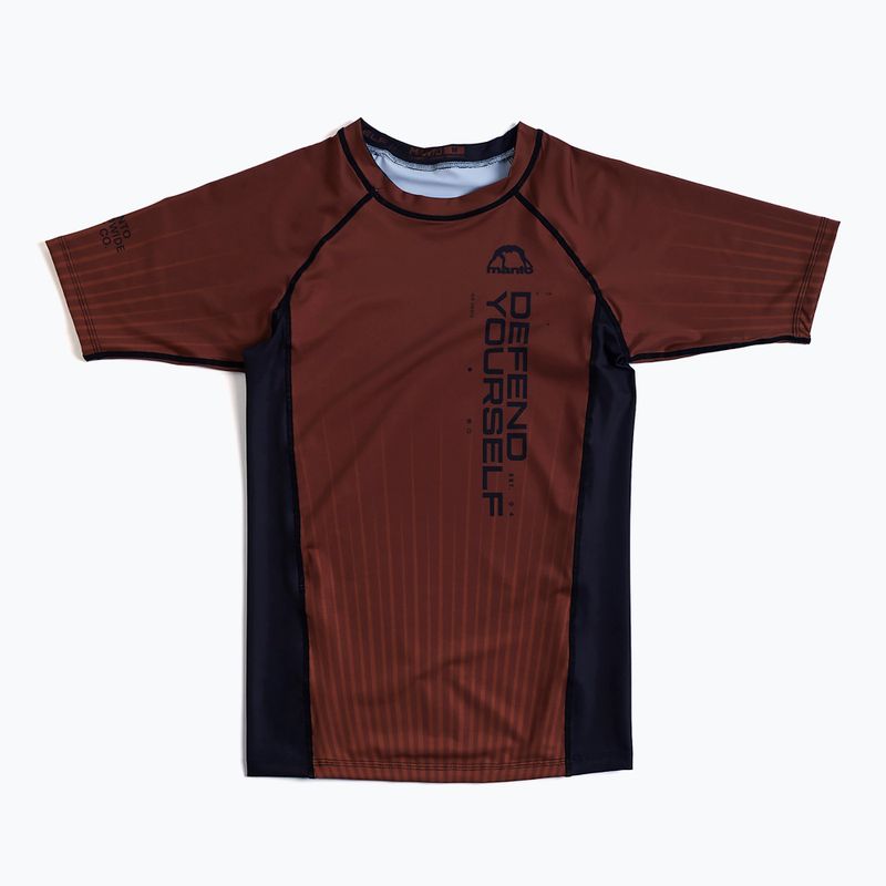 MANTO Herren Rashguard Ranked braun