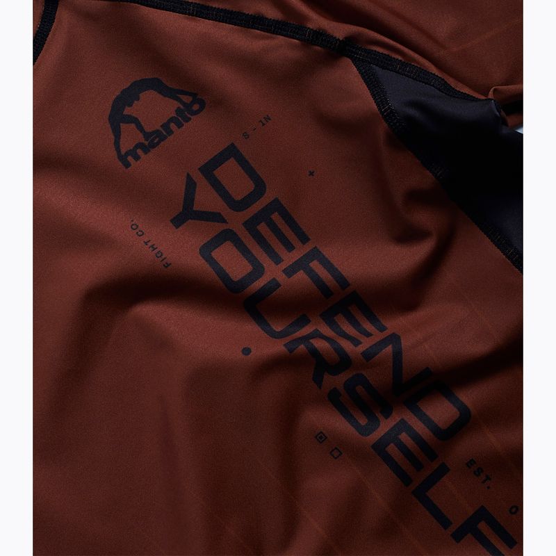 MANTO Herren Rashguard Ranked braun