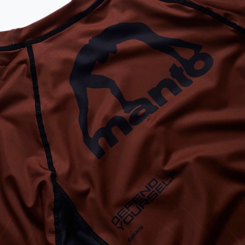MANTO Herren Rashguard Ranked braun