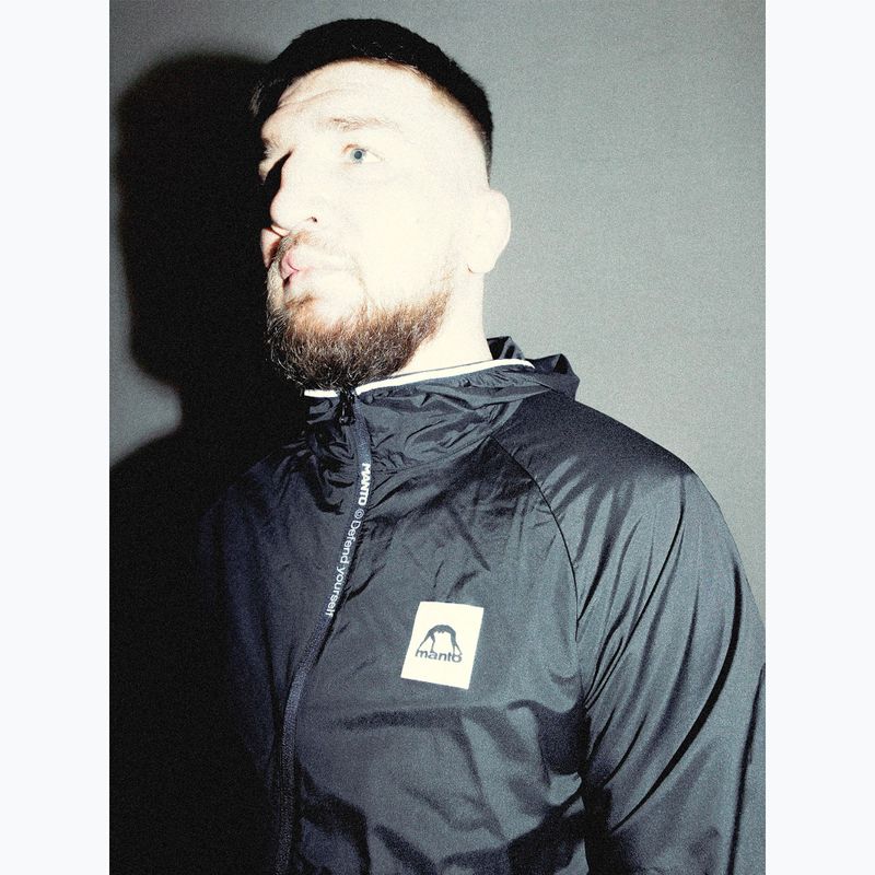 MANTO Defend schwarze Windjacke für Männer 10