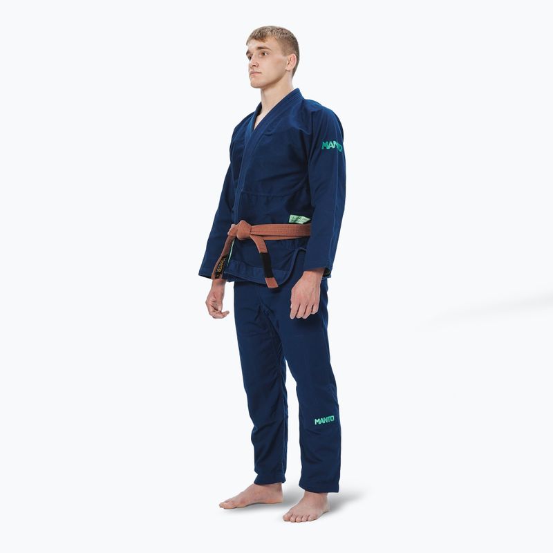GI für brasilianisches Jiu-Jitsu MANTO Rise 2.0 blau 2