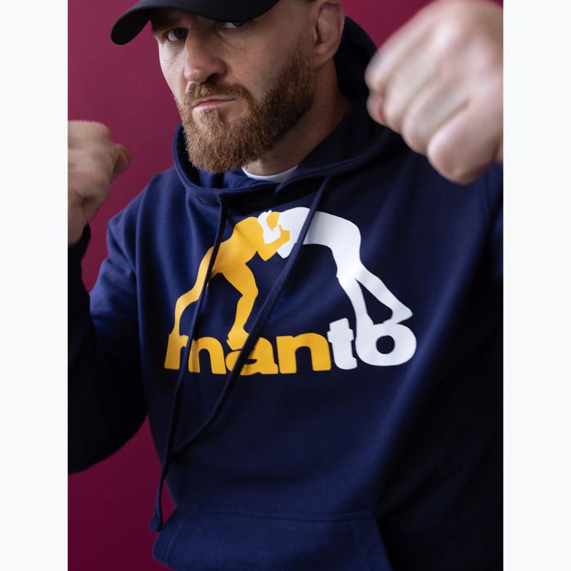 Herrenpullover MANTO Logo Hoody navy 4