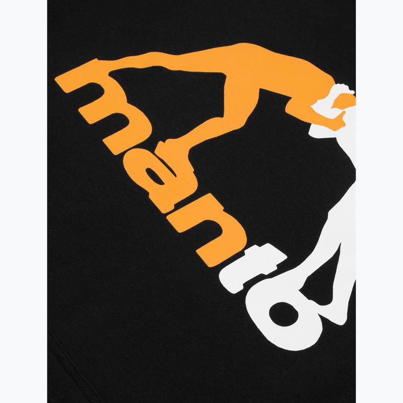 Herrenpullover MANTO Logo Hoody schwarz 3