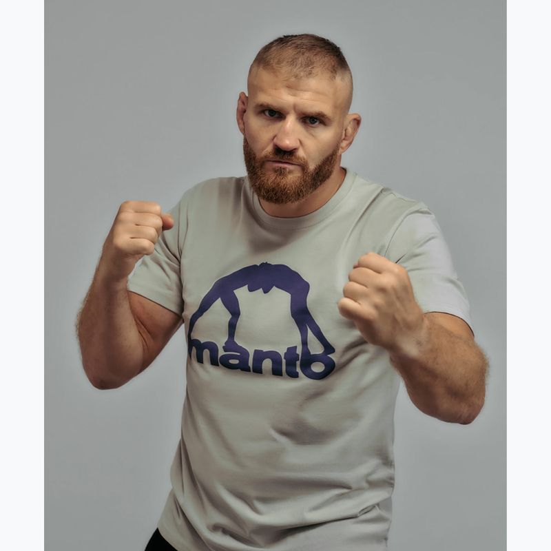 Herren T-Shirt MANTO Vibe 25 hellgrau/dunkellila 3