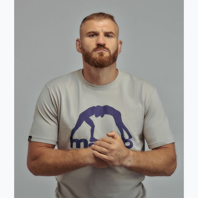 Herren T-Shirt MANTO Vibe 25 hellgrau/dunkellila 4