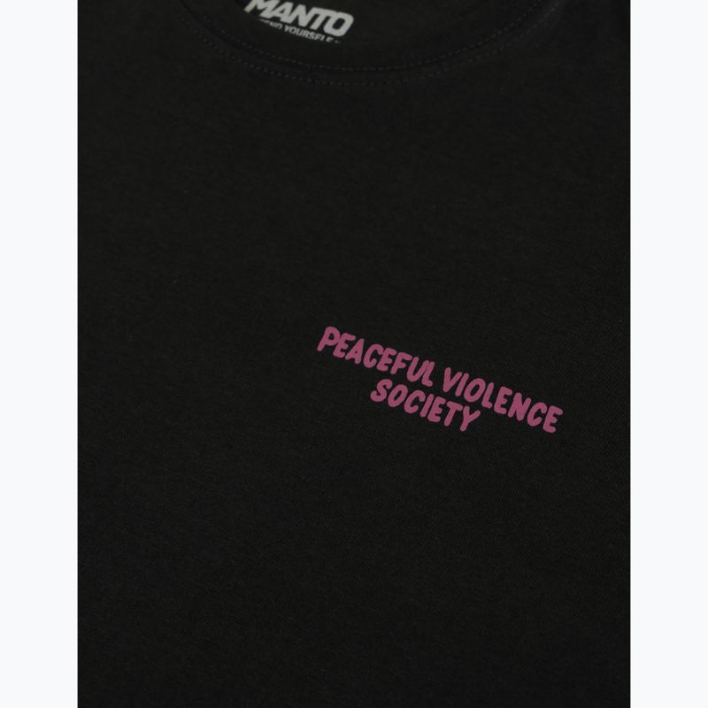Herren-T-Shirt MANTO Society 25 schwarz onyx 3