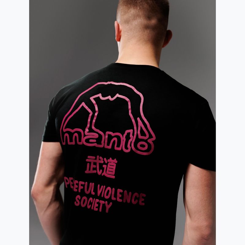 Herren-T-Shirt MANTO Society 25 schwarz onyx 5