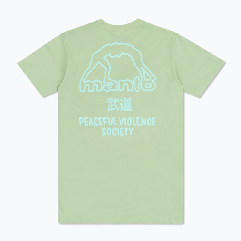 Herren T-Shirt MANTO Society 25 limonkowy 2