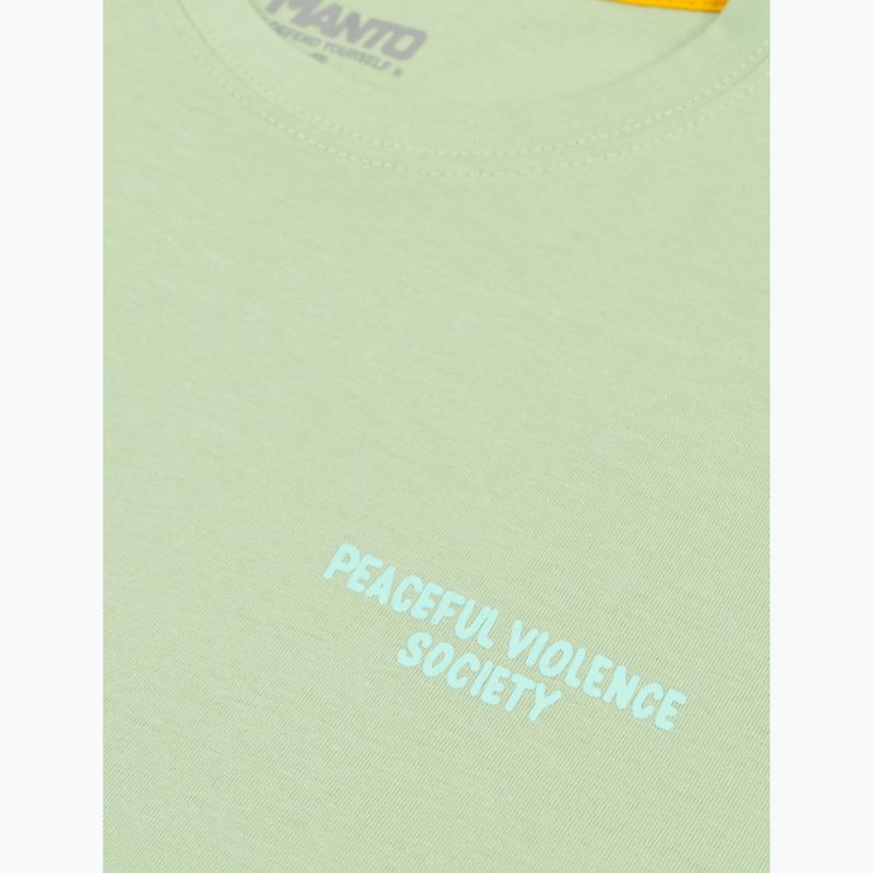 Herren T-Shirt MANTO Society 25 limonkowy 3