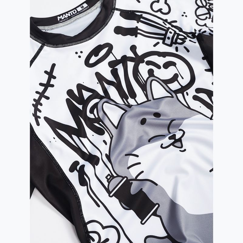 MANTO Debza Herren-Rashguard weiß/schwarz 3