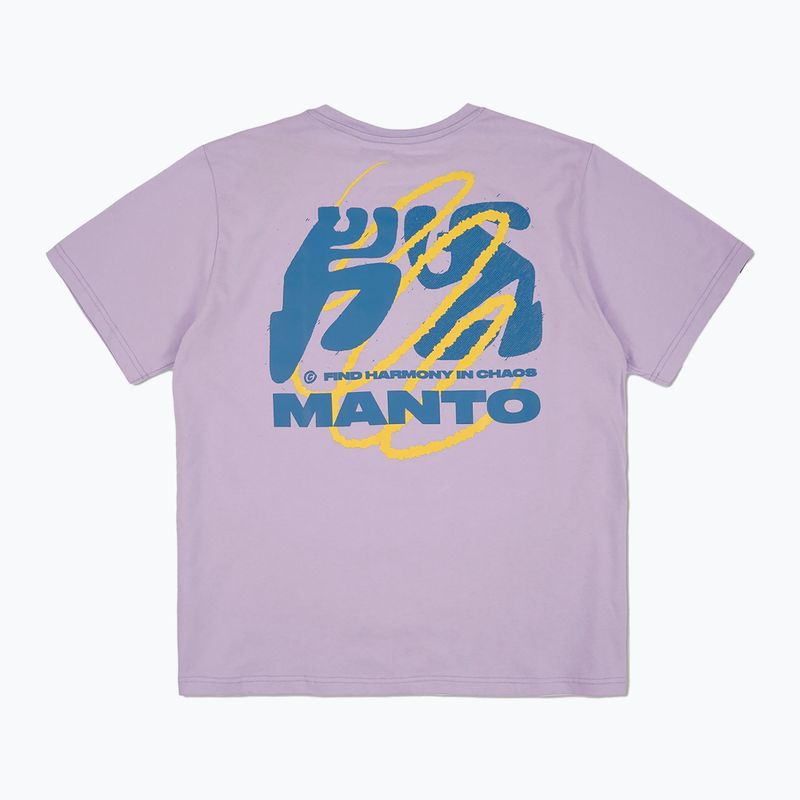 MANTO Damen-T-Shirt Harmony Oversize fliederfarben 2
