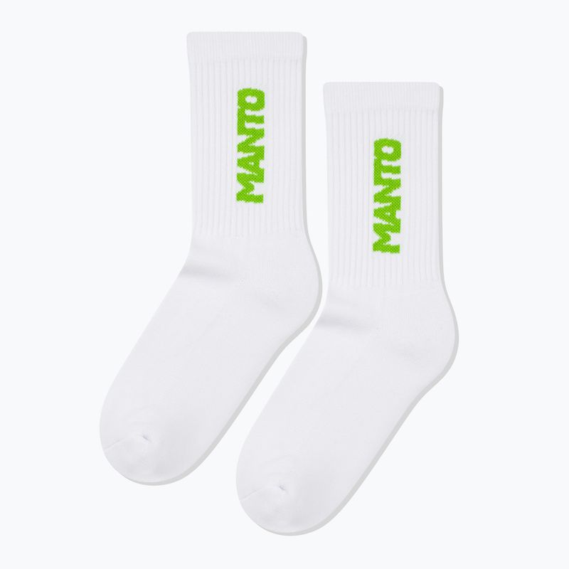 Socken MANTO Logotype white/green