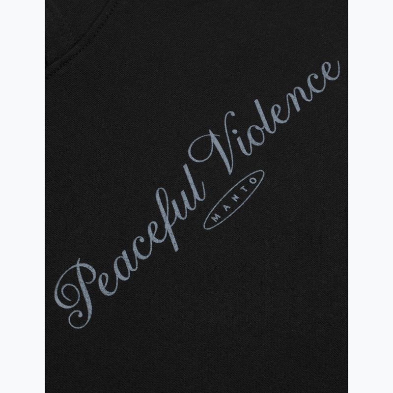 Herrenpullover MANTO Peaceful Violence Hoody schwarz 6