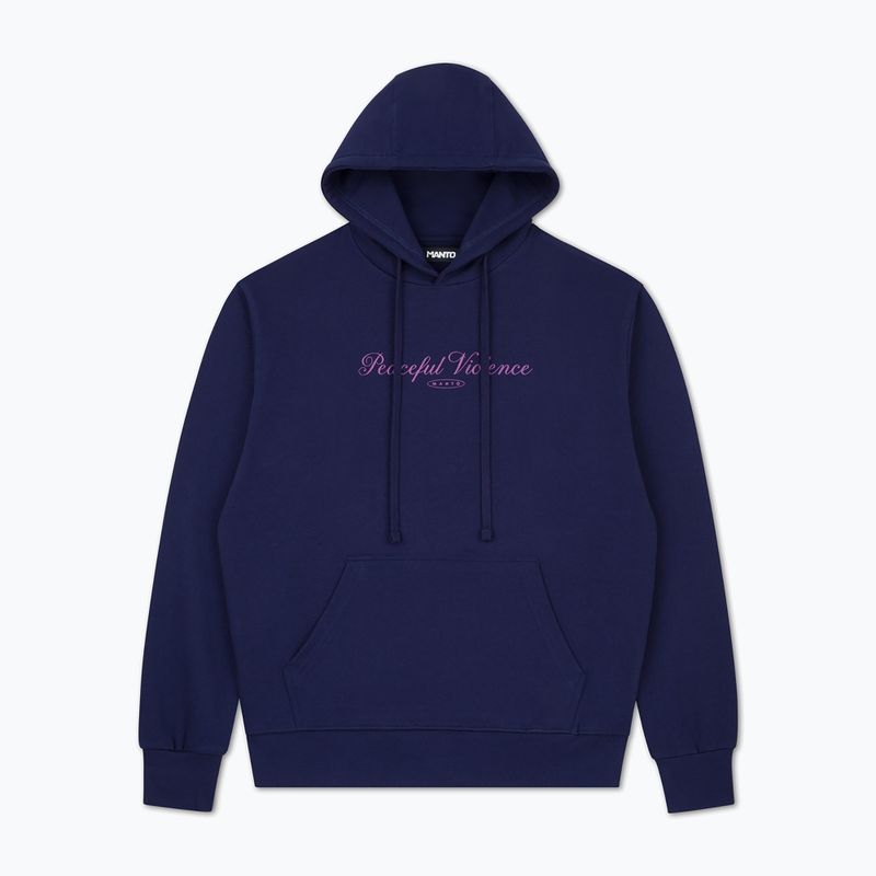 Herrenpullover MANTO Peaceful Violence Hoody navy 5