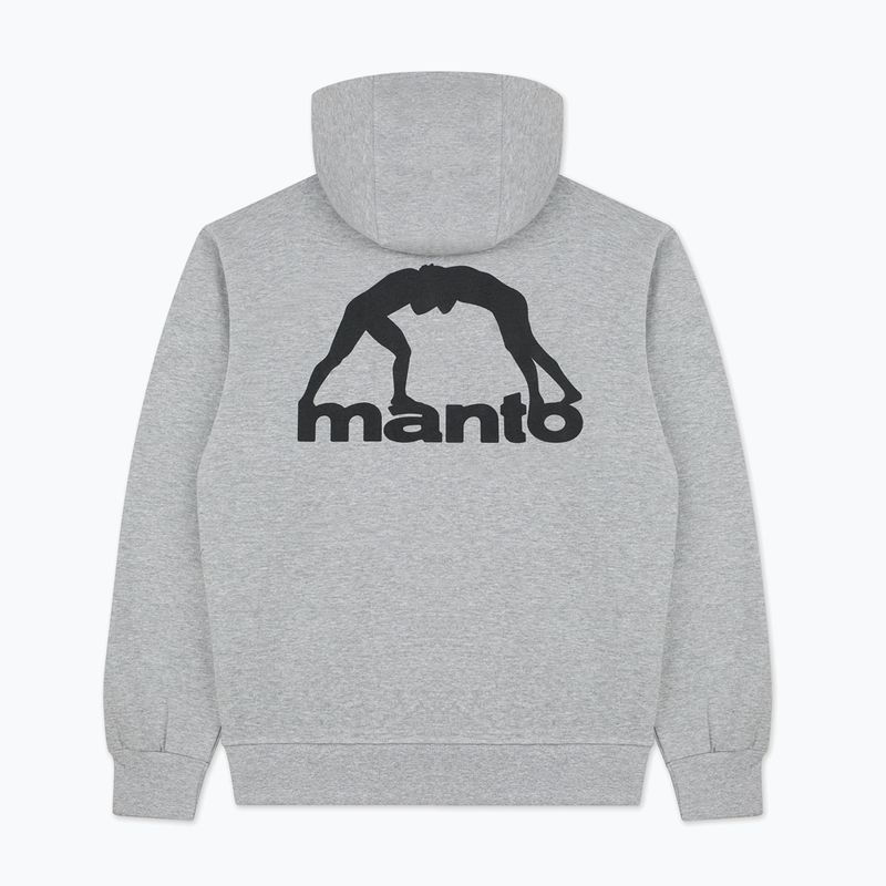 Herrenpullover MANTO Peaceful Violence Hoody grau 5