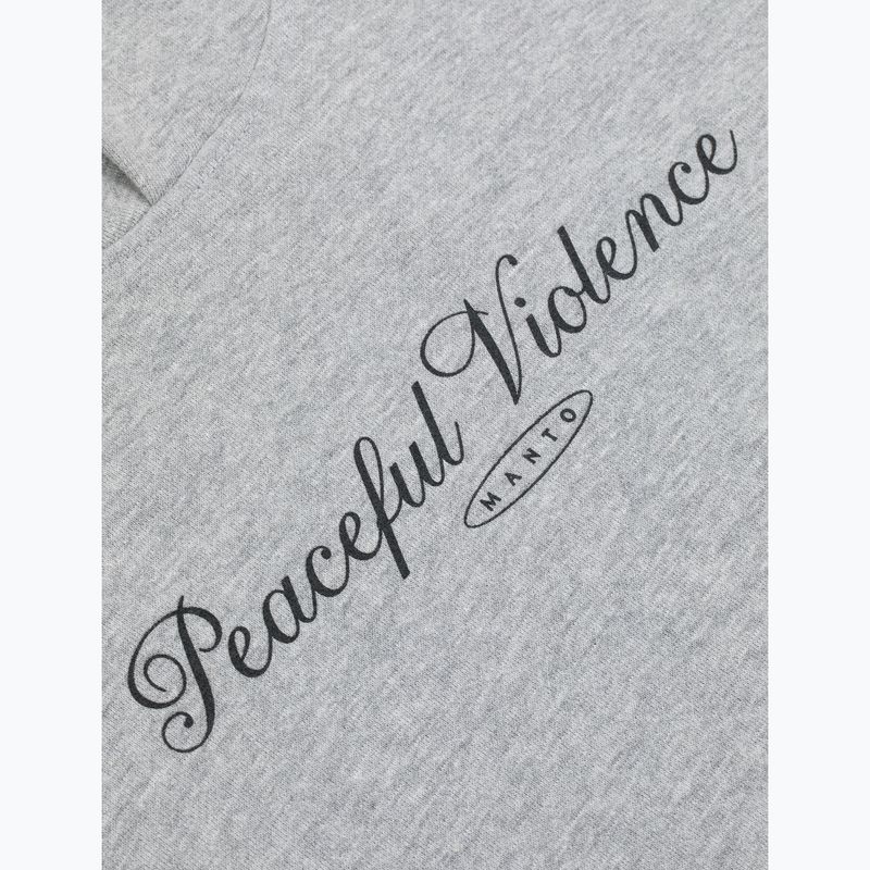 Herrenpullover MANTO Peaceful Violence Hoody grau 6