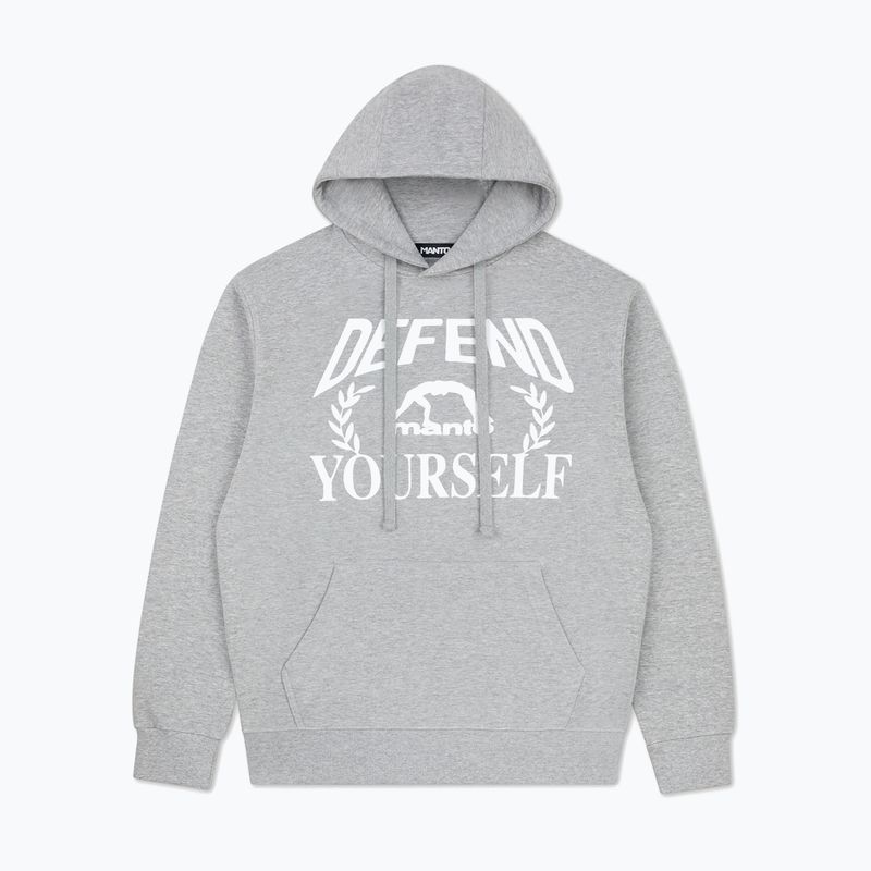 Herrenpullover MANTO Defend Hoody grau 2