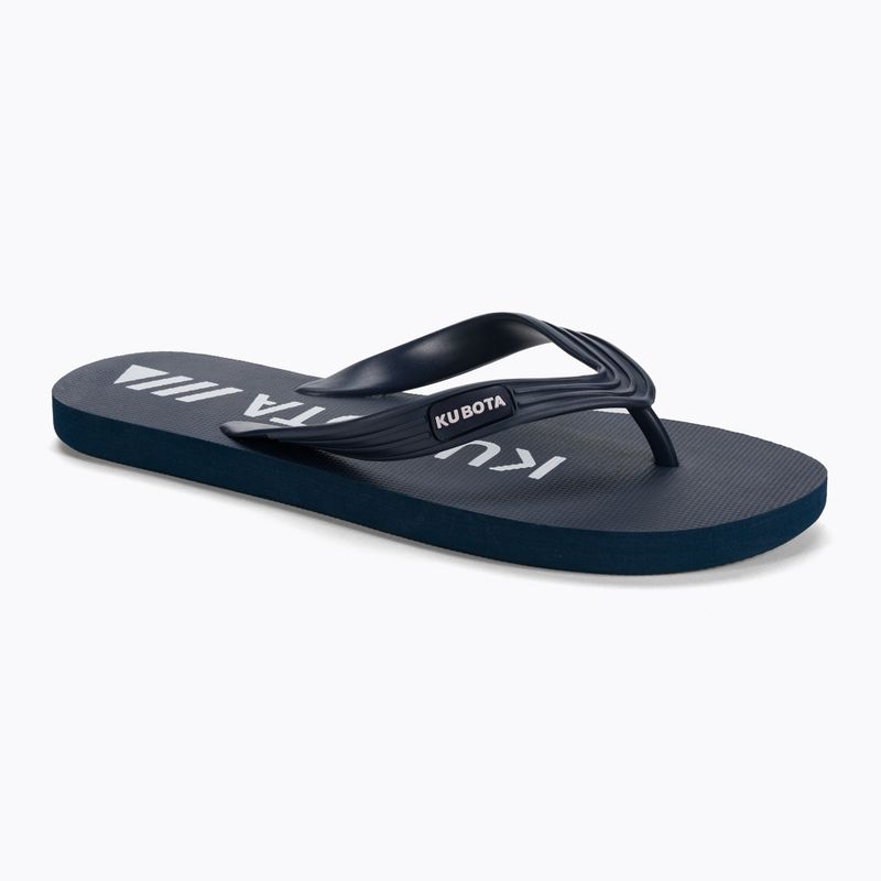 Kubota Klassische Pantoletten navy blau KJC02