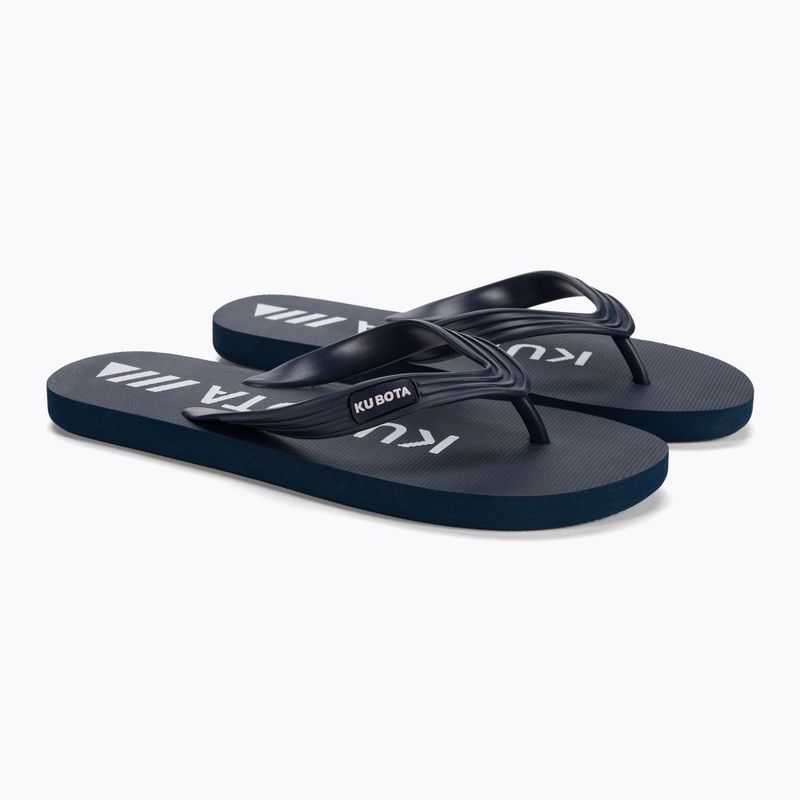 Kubota Klassische Pantoletten navy blau KJC02 5
