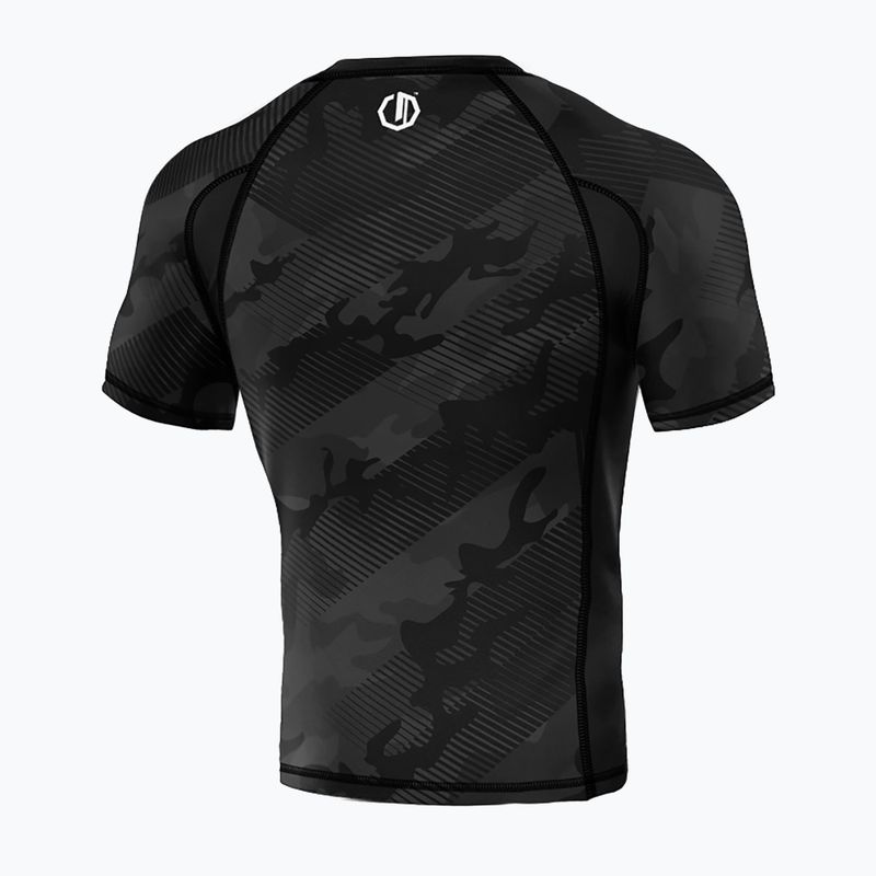 Herren-Rashguard Octagon Legion Premium black line camo 2