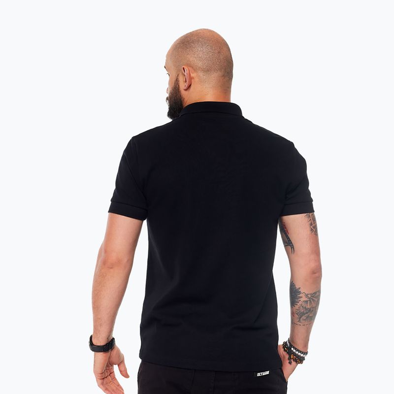 Herren-Poloshirt Octagon Legion HFT Polo black/white 2