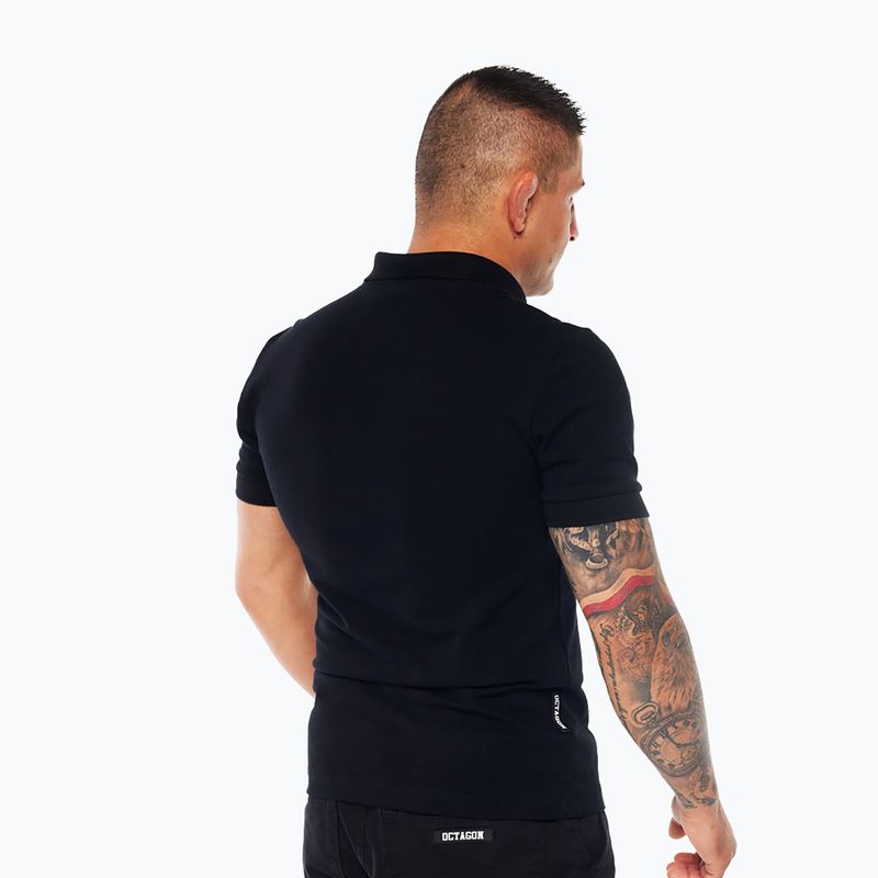 Herren-Poloshirt Octagon Legion HFT Polo black 2