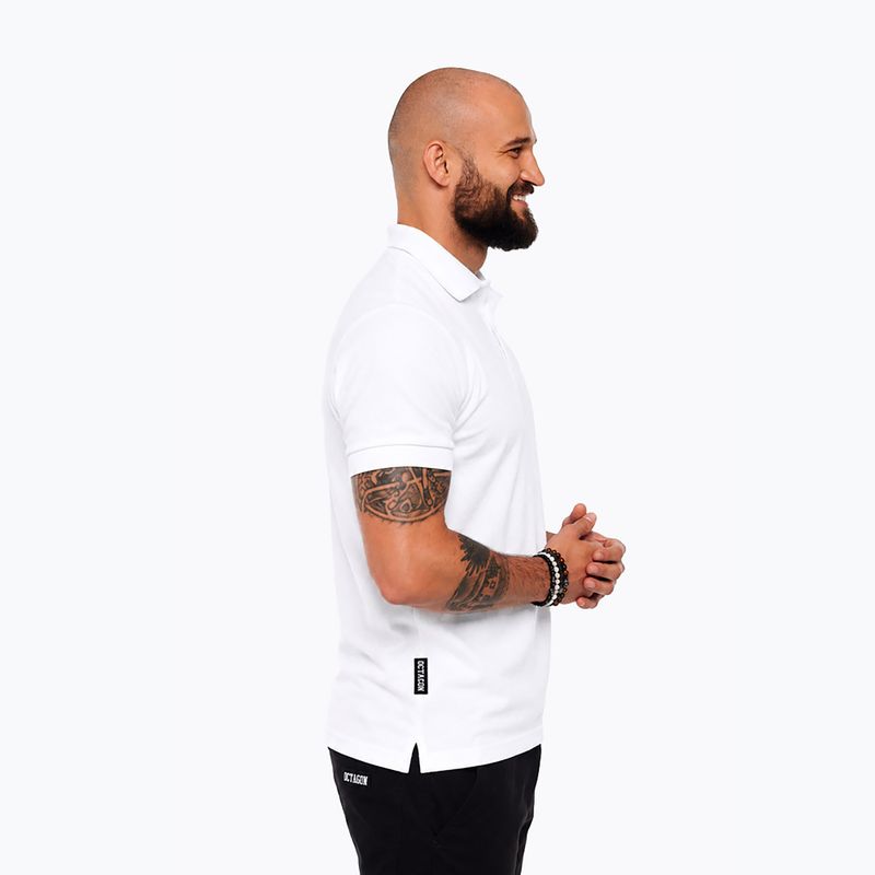 Herren-Poloshirt Octagon Legion HFT Polo white 3