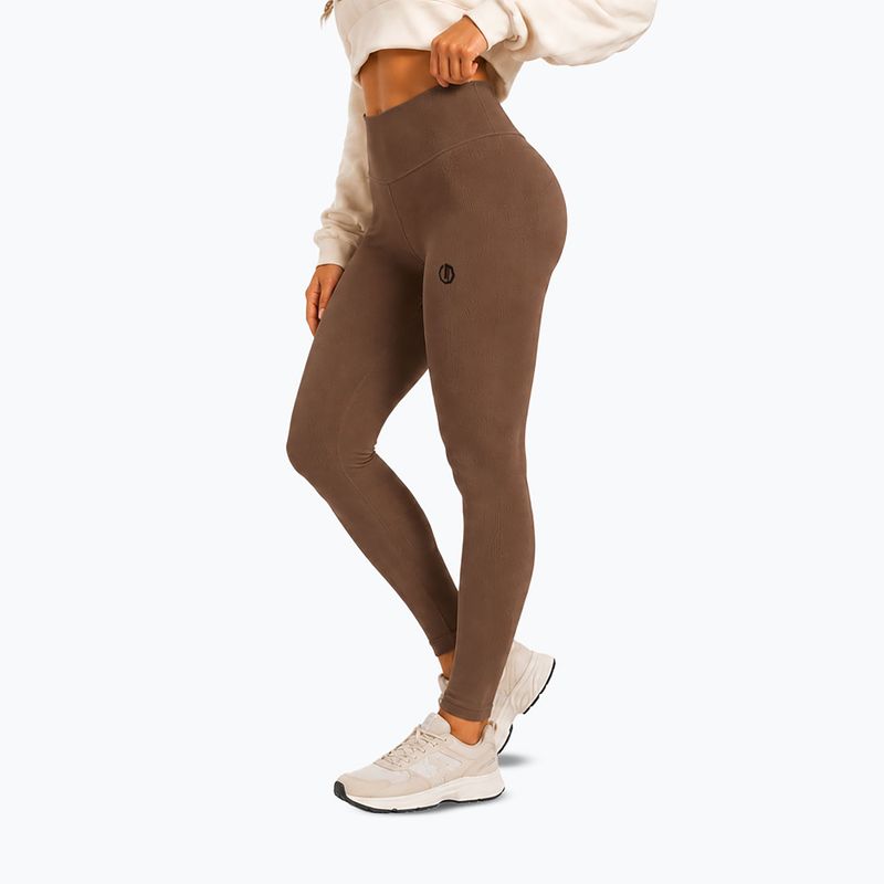 Damen-Trainingsleggings Octagon Legion Ribber brown 4