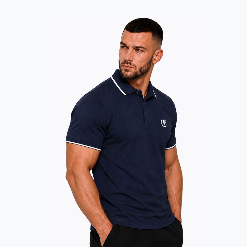 Herren-Poloshirt Octagon Legion Tipped Small Logo 3D Polo dark navy 3