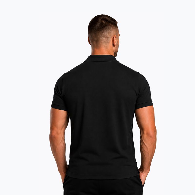 Herren-Poloshirt Octagon Legion Small Logo 3D Polo black/white 2