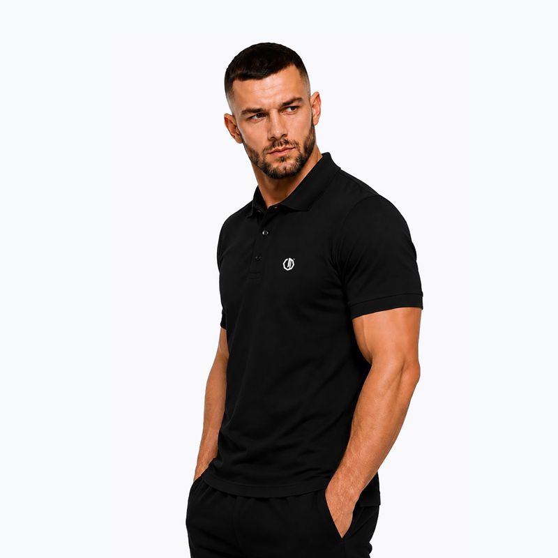 Herren-Poloshirt Octagon Legion Small Logo 3D Polo black 3