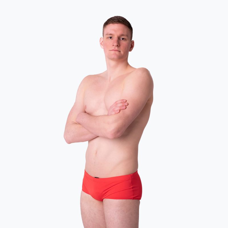 Herren-Badeboxershorts Clap Slipy red