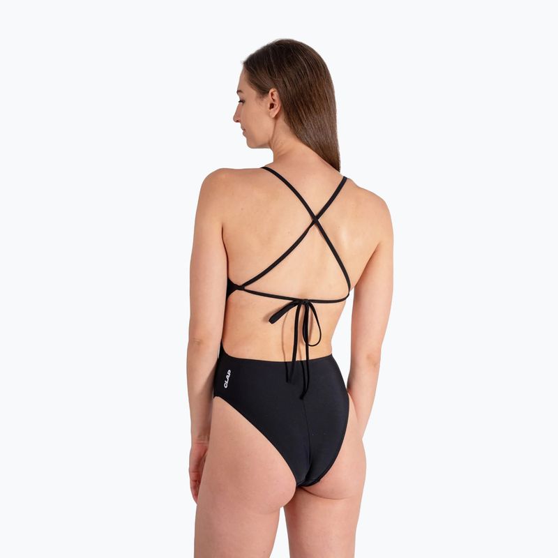 Damen-Einteiler Badeanzug Clap Jednowarstwowy Wiązany black 2
