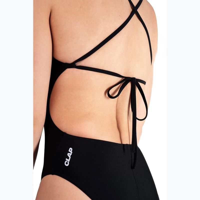 Damen-Einteiler Badeanzug Clap Jednowarstwowy Wiązany black 4