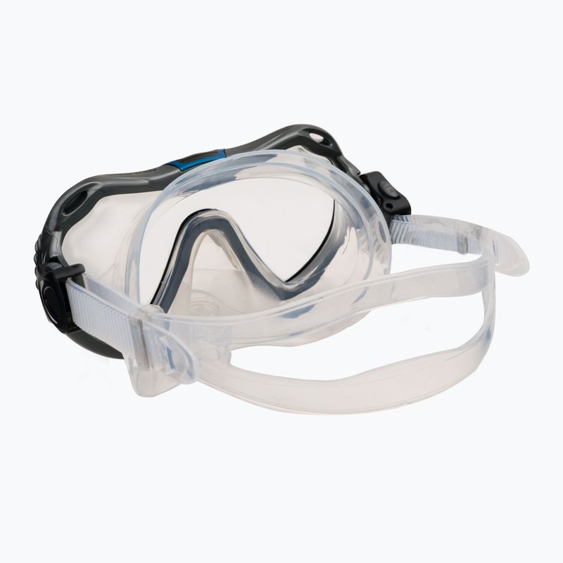 AQUA-SPEED Java + Elba Maske + Schnorchel Tauchset blau 614 4