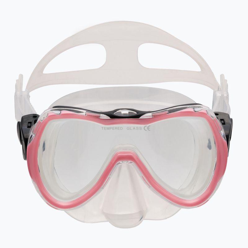 AQUA-SPEED Kindertauchset Enzo + Evo Maske + Schnorchel rosa 604 2