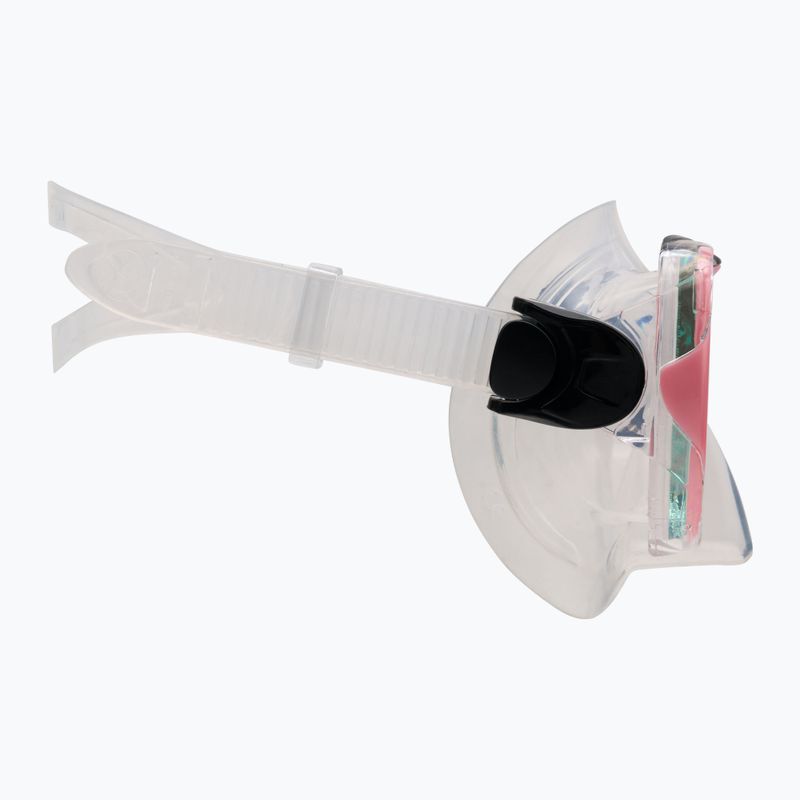 AQUA-SPEED Kindertauchset Enzo + Evo Maske + Schnorchel rosa 604 3