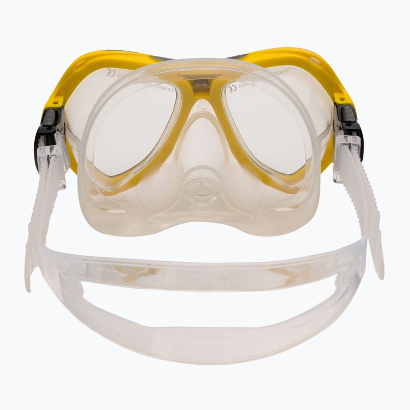 AQUA-SPEED Kindertauchset Aura + Evo Maske + Schnorchel gelb 605 5