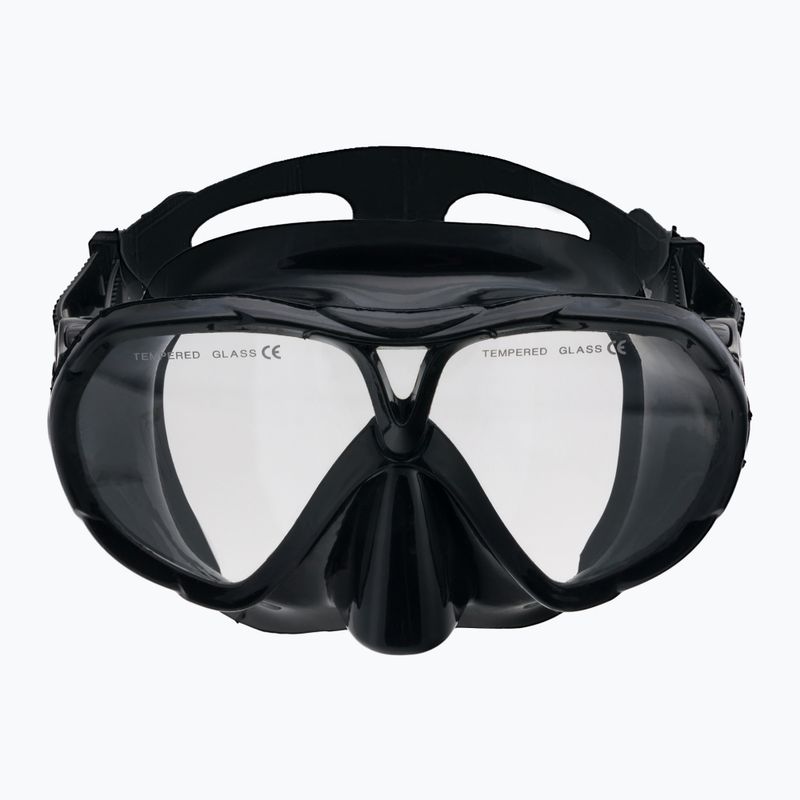 AQUA-SPEED Vanua + Borneo Tauchset Maske + Schnorchel schwarz 610 2