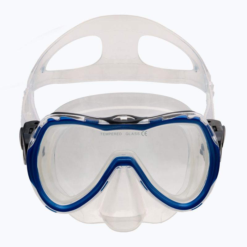 AQUA-SPEED Kindertauchset Enzo + Evo Maske + Schnorchel blau 604 2