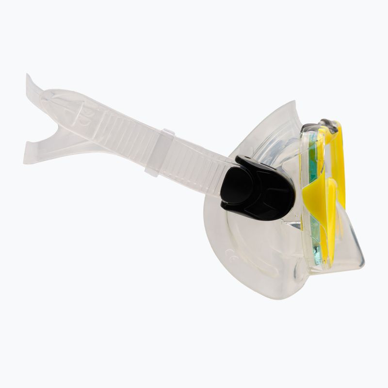 AQUA-SPEED Kindertauchset Enzo + Evo Maske + Schnorchel gelb 604 3