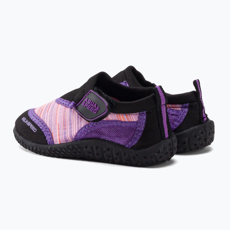 Kinder-Wasserschuhe AQUA-SPEED Aqua 2A schwarz-rosa 673 3