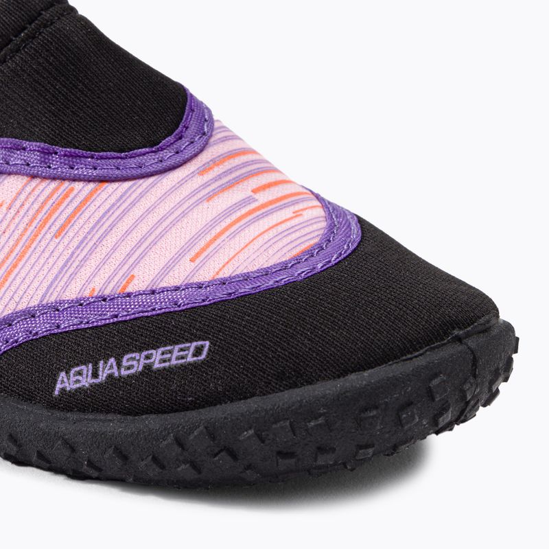 Kinder-Wasserschuhe AQUA-SPEED Aqua 2A schwarz-rosa 673 7