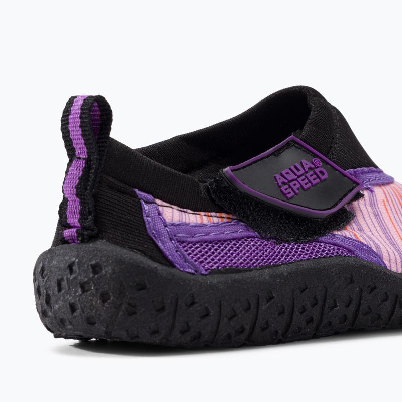 Kinder-Wasserschuhe AQUA-SPEED Aqua 2A schwarz-rosa 673 8