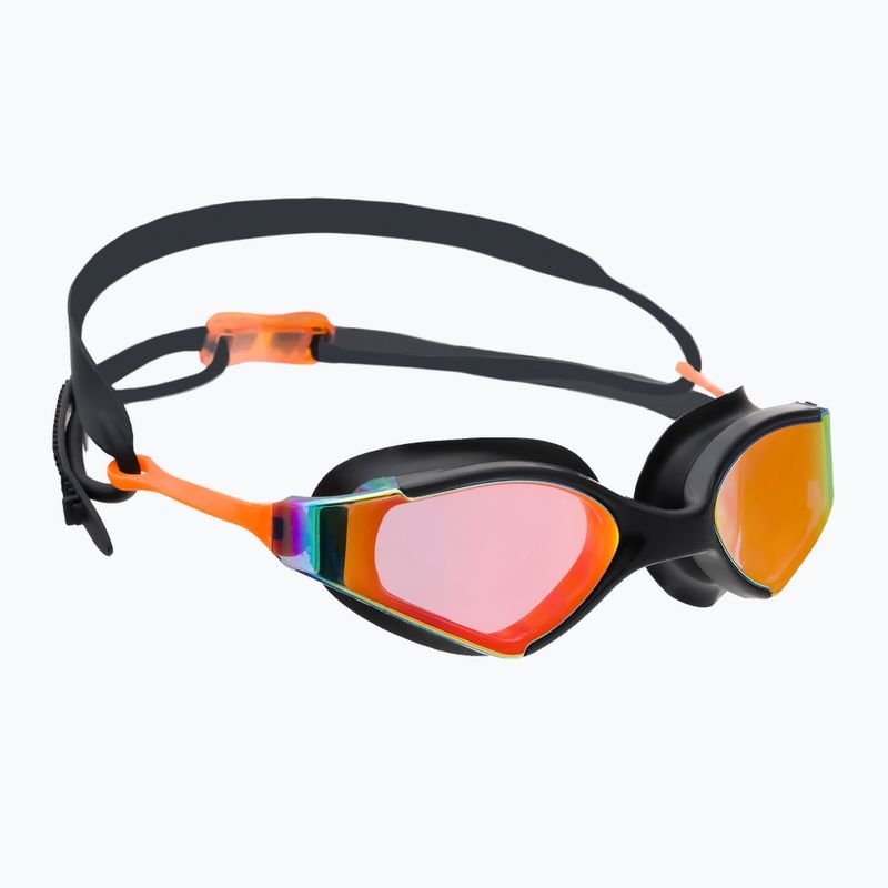 AQUA-SPEED Blade Mirror Schwimmbrille schwarz und orange 60