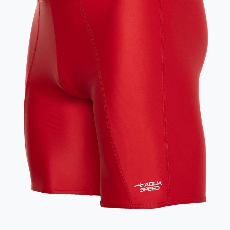 Herren AQUA-SPEED Long Jammer Badebekleidung rot