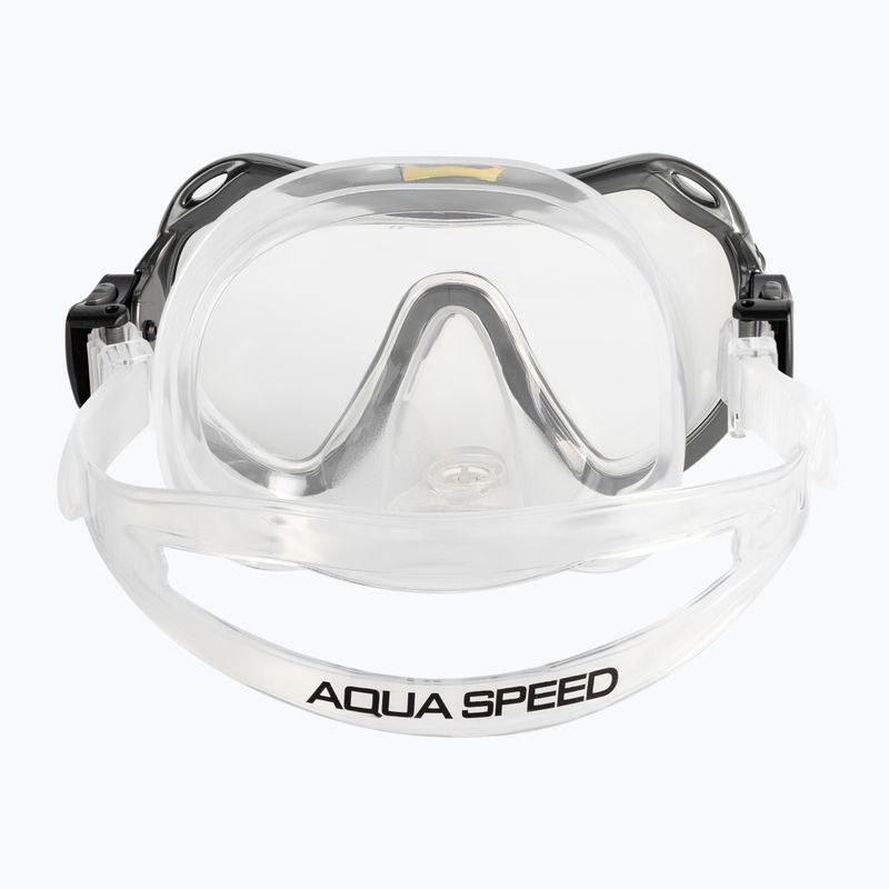 AQUA-SPEED Java + Elba Maske + Schnorchel Tauchset gelb 826 6