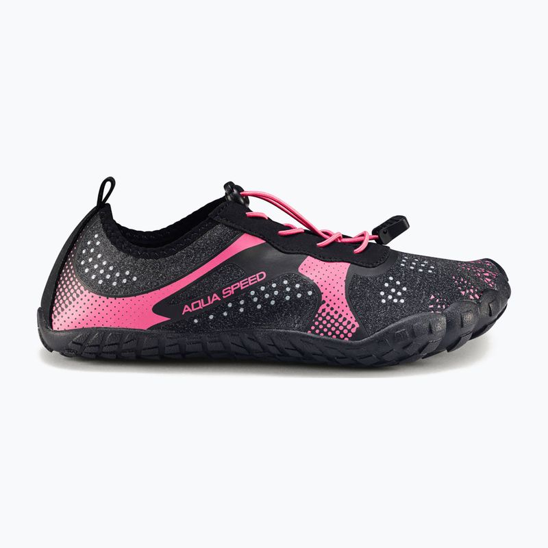 Damen Wasserschuhe AQUA-SPEED Nautilus schwarz-rosa 637 10
